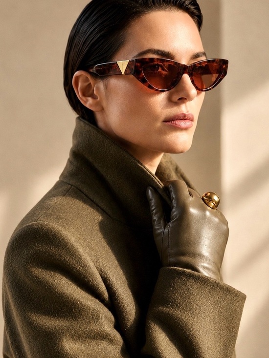 Bottega Veneta Accessories - NWT Bottega Veneta Women's Cat-Eye Sunglasses in Tortoiseshell Orange Brown